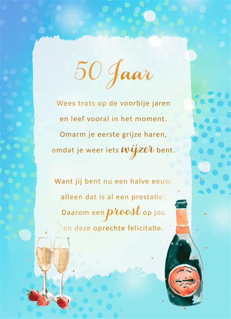 man 50 jaar tekst|50 jaar gefeliciteerd! Voor een man, vrouw, teksten en。